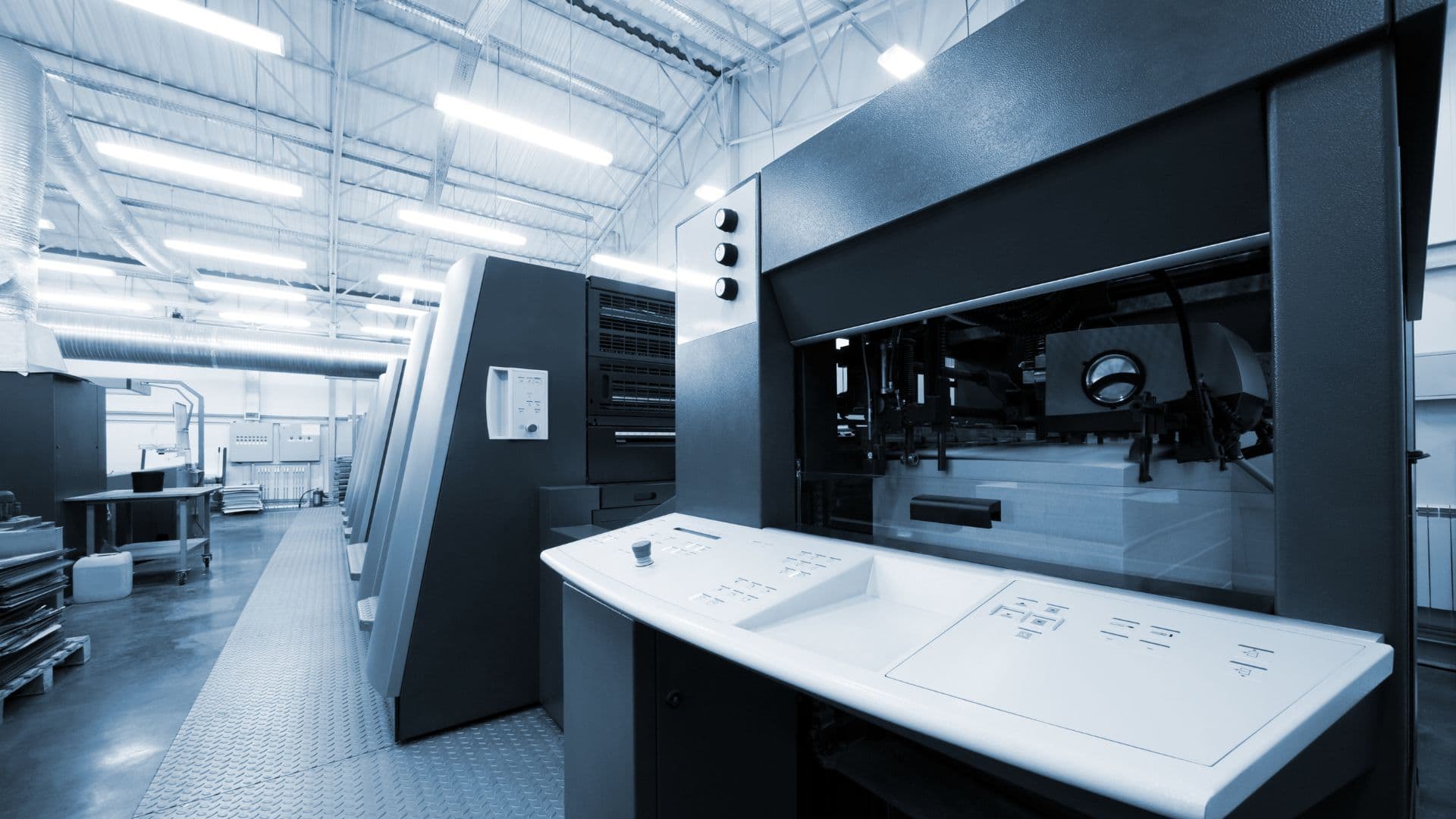 Wide view of the printing floor
